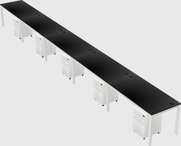 Rectangular desk