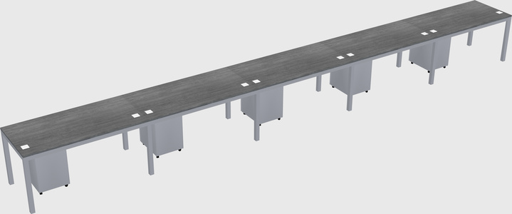 Rectangular desk