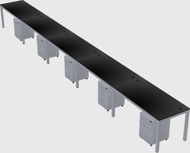 Rectangular desk