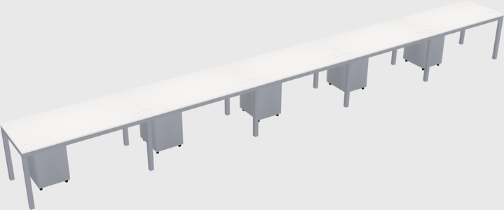 Rectangular desk