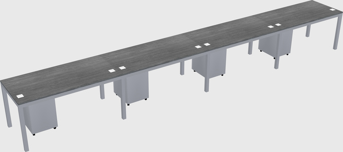 Rectangular desk
