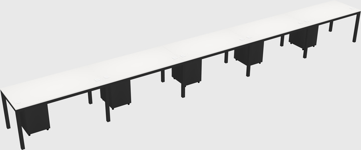 Rectangular desk