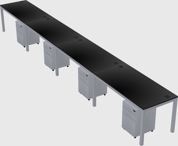 Rectangular desk