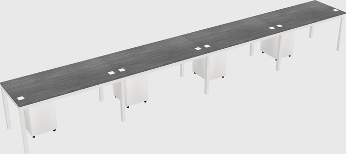 Rectangular desk