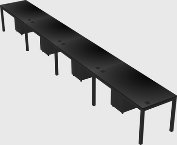 Rectangular desk
