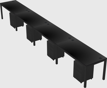 Rectangular desk