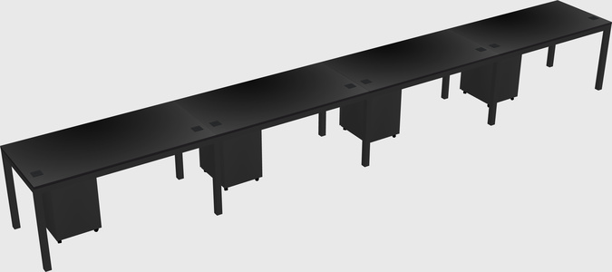 Rectangular desk