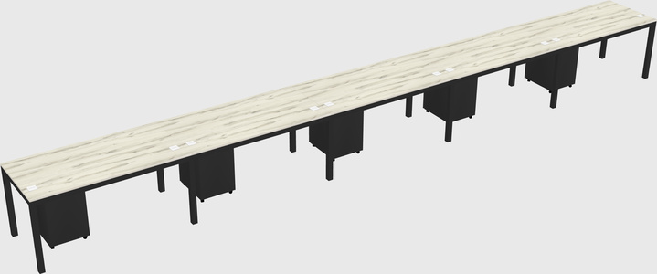 Rectangular desk