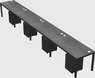 Rectangular desk