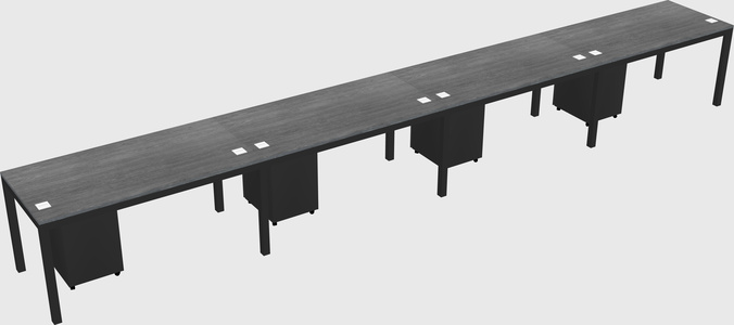 Rectangular desk