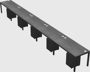 Rectangular desk