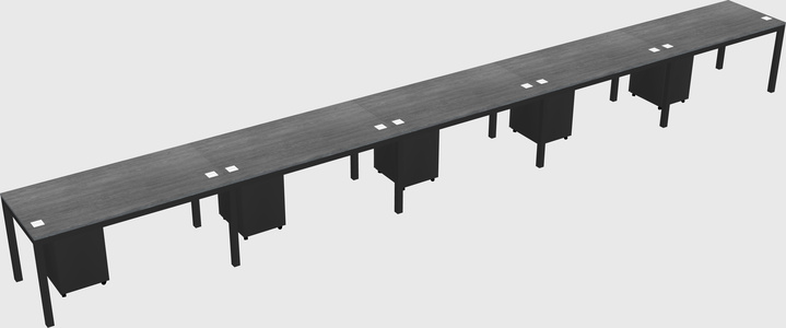 Rectangular desk
