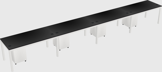 Rectangular desk