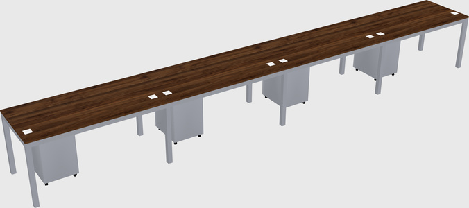 Rectangular desk