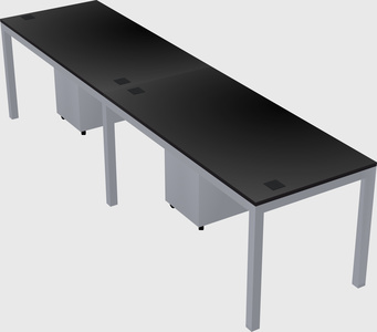 Rectangular desk