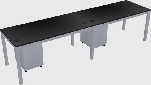 Rectangular desk