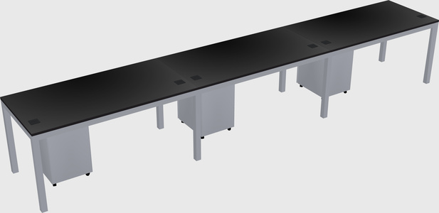 Rectangular desk