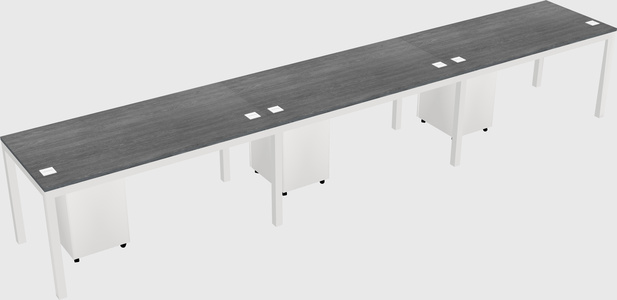 Rectangular desk