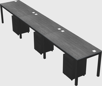 Rectangular desk