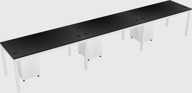 Rectangular desk