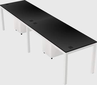 Rectangular desk