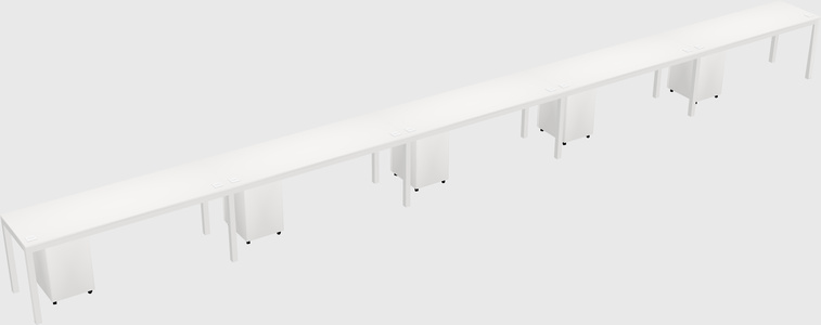 Rectangular desk