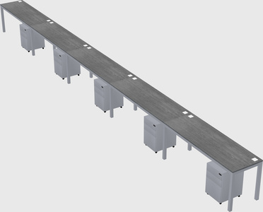 Rectangular desk