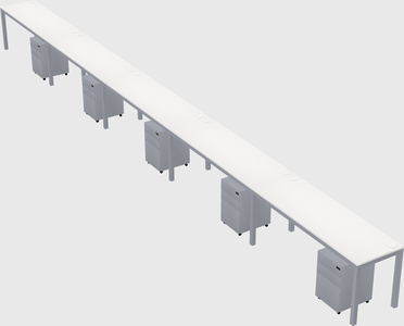 Rectangular desk