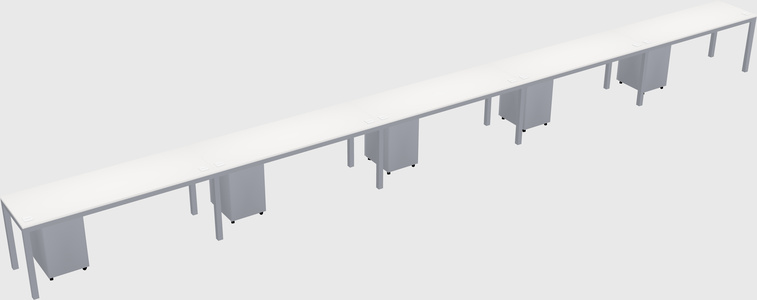 Rectangular desk