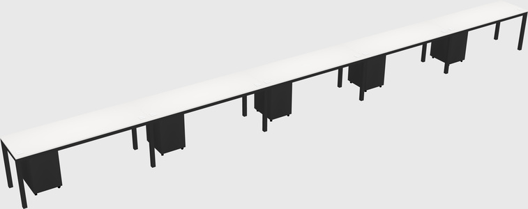 Rectangular desk