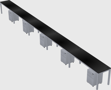 Rectangular desk