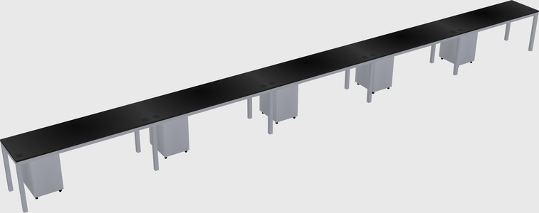 Rectangular desk