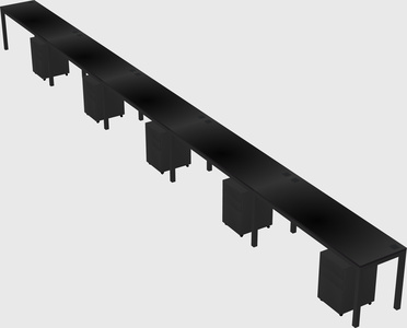 Rectangular desk