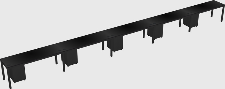 Rectangular desk