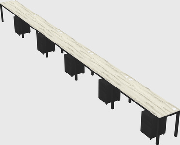 Rectangular desk