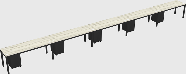 Rectangular desk