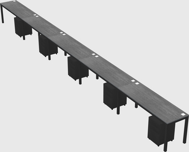 Rectangular desk