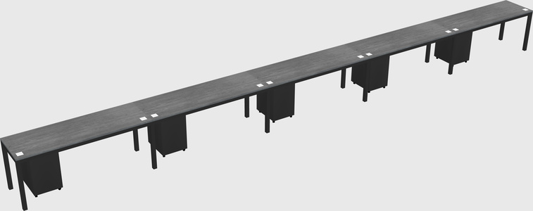 Rectangular desk