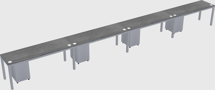 Rectangular desk