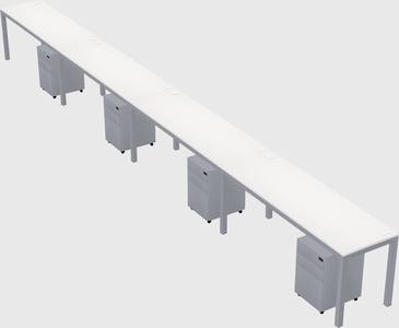 Rectangular desk