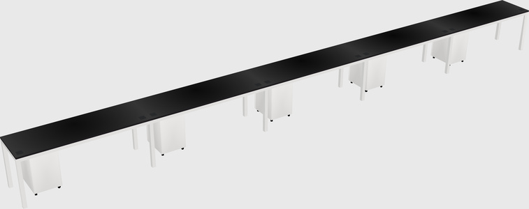 Rectangular desk