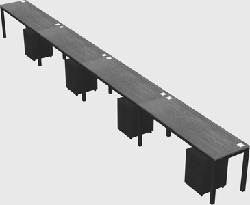 Rectangular desk