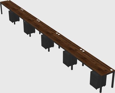 Rectangular desk