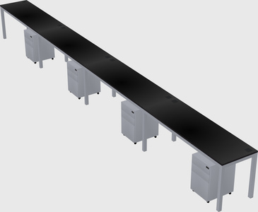 Rectangular desk
