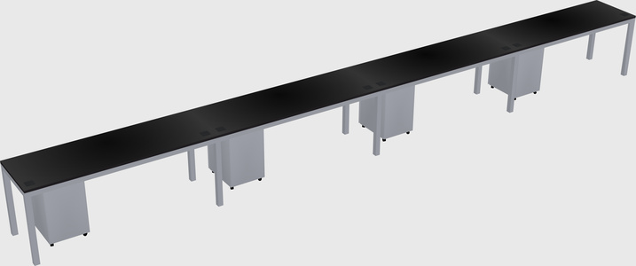 Rectangular desk