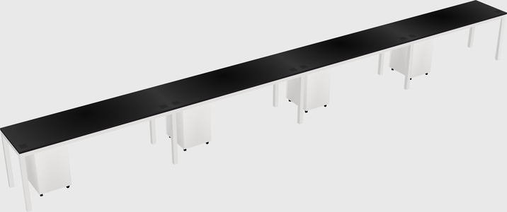 Rectangular desk
