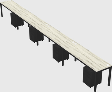Rectangular desk