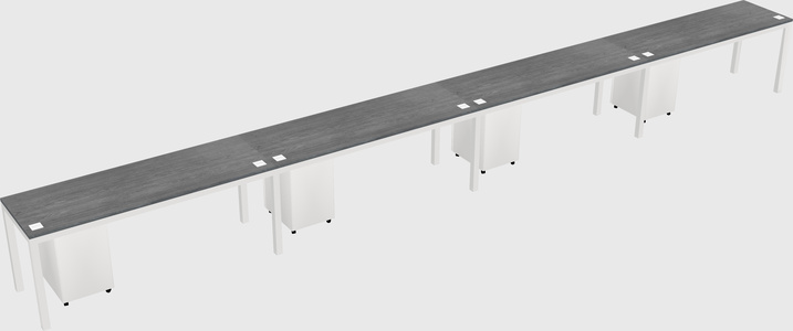 Rectangular desk