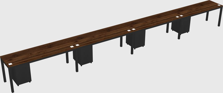 Rectangular desk