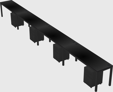 Rectangular desk